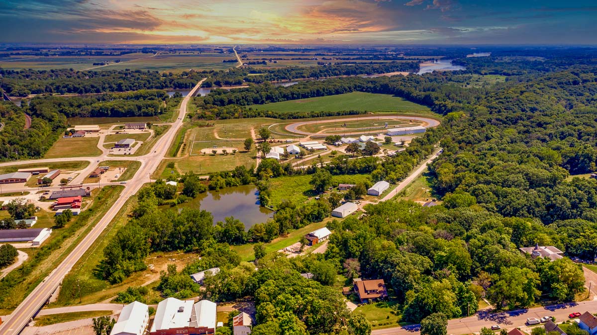 Louisa-County-Fairgrounds_Rt 92_Iowa-River_Iowa-Aerial-Drone-Photography.com_©2020-Jonathan-David-Sabin_All-Rights-Reserved_InfinityPhotographic.com
