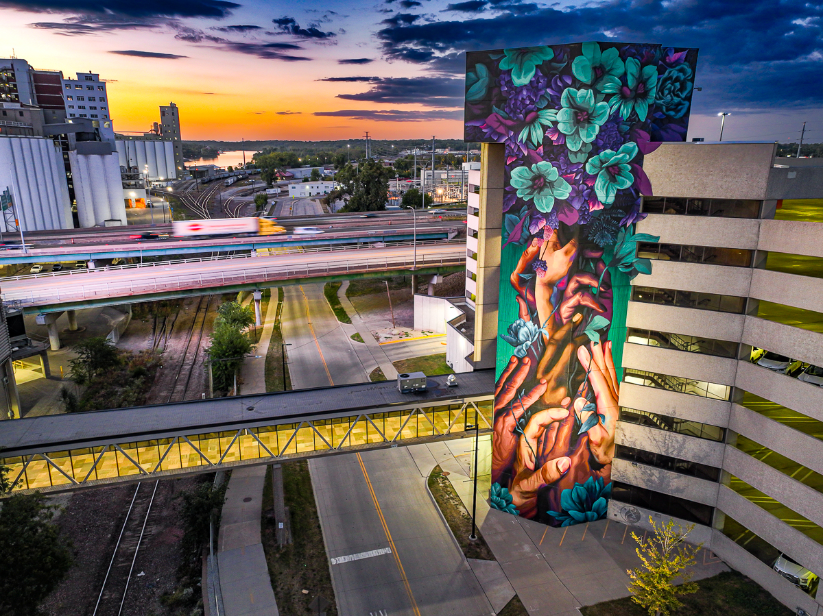 "Together We Bloom" by Yaone and Eric Skotnes.